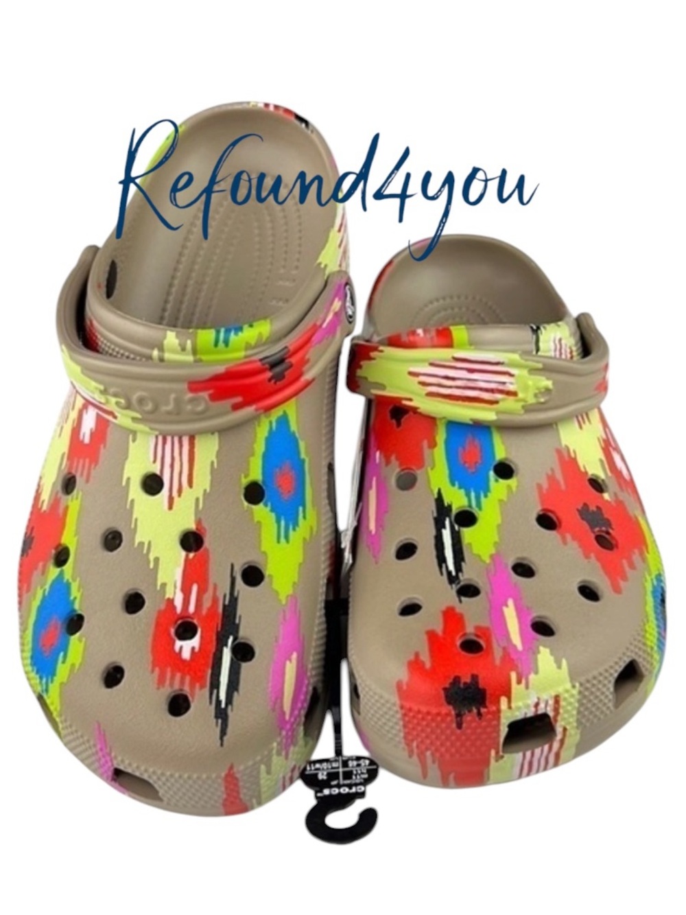 Crocs - ‘IKAT’ Classic Clog. Woman’s SZ: 12. NWT Firm! No offers!